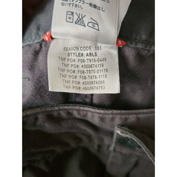 The North Face Pants Men's Flat Front Chino Cotton 38x30 Gray Style ABLS - Picture 8 of 12